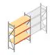 Weitspannregal AR 2250x1610x600 mm (hxbxt) 3 Ebenen verzinkt Anfangsregal mit vormontierten Rahmen