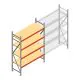 Weitspannregal AR 2500x1850x600 mm (hxbxt) 4 Ebenen verzinkt Anfangsregal