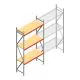 Weitspannregal AR 3000x1610x600 mm (hxbxt) 3 Ebenen verzinkt Anfangsregal