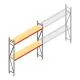 Weitspannregal AR 2250x2010x500 mm (hxbxt) 2 Ebenen verzinkt Anfangsregal