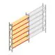 Weitspannregal AR 3000x2250x500 mm (hxbxt) 6 Ebenen verzinkt Anfangsregal mit vormontierten Rahmen