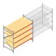 Weitspannregal AR 2000x2700x1200 mm (hxbxt) 4 Ebenen verzinkt Anfangsregal mit vormontierten Rahmen