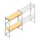 Weitspannregal AR 3000x2700x900 mm (hxbxt) 2 Ebenen verzinkt Anfangsregal mit vormontierten Rahmen