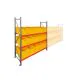 Behälterregal AR 2000x2250x600 mm (HxBxT) 3 Ebenen mit 15 Euronorm-Stapelbehältern gelb Grundregal