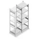 Fachbodenregal Heavy Duty 2500x750x600mm (HxBxT) 5 Ebenen 150 kg Anbauregal