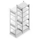 Fachbodenregal Heavy Duty 2500x750x600mm (HxBxT) 6 Ebenen 150 kg Anbauregal