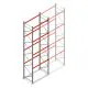 Palettenregal AR T2 6000x1850x1100 mm (HxBxT) 4 Ebenen 2530kg/Ebene Grundregal