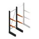 Leichtes Kragarmregal BR einseitig 2000x750x600 mm (HxBxT) 2 Ebenen Grundregal