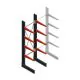 Medium Kragarmregal BR einseitig 2500x750x600mm (HxBxT) 4 Ebenen Grundregal 425/Arm