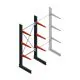 Medium Kragarmregal BR einseitig 2500x1000x600 mm (HxBxT) 3 Ebenen Grundregal 425/Kragarm