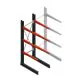 Medium Kragarmregal BR einseitig 2500x750x800 mm (HxBxT) 3 Ebenen Grundregal 340/Arm