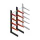 Medium Kragarmregal BR einseitig 2500x750x800mm (HxBxT) 4 Ebenen Grundregal 220/Arm
