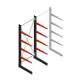 Medium Kragarmregal BR einseitig 3000x1250x800 mm (HxBxT) 4 Ebenen Grundregal 340/arm
