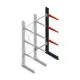 Medium Kragarmregal BR einseitig 2500x750x600 mm (HxBxT) 3 Ebenen Anbauregal 290/Arm
