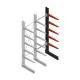 Medium Kragarmregal BR einseitig 2500x750x600 mm (HxBxT) 5 Ebenen Anbauregal 290/Arm