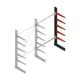 Medium Kragarmregal BR einseitig 2500x1500x600mm (HxBxT) 5 Ebenen Anbauregal 290/arm