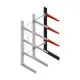 Medium Kragarmregal BR einseitig 2500x750x800 mm (HxBxT) 3 Ebenen Anbauregal 340/arm