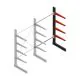 Medium Kragarmregal BR einseitig 2500x1500x800 mm (HxBxT) 4 Ebenen Anbauregal 220/Kragarm