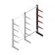 Medium Kragarmregal BR einseitig 3000x1500x600 mm (HxBxT) 4 Ebenen Anbauregal 425/Arm