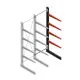 Medium Kragarmregal BR einseitig 3000x1250x1000 mm (HxBxT) 4 Ebenen Anbauregal 175/Arm