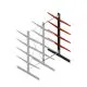 Medium Kragarmregal BR beidseitig 3000x1250x800mm (HxBxT) 4 Ebenen Anbauregal 340/arm