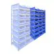 Behälterregal Medium Duty 2000x1000x500 mm (HxBxT) 8 Ebenen Anbauregal