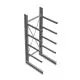 Schweres Kragarmregal thermisch verzinkt einseitig 3500x1000x1200 mm (HxBxT) 4 Ebenen Grundregal