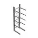Schweres Kragarmregal thermisch verzinkt einseitig 4500x1000x1200mm (HxBxT) 4 Ebenen Grundregal