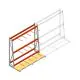 Regal für vertikale Lagerung AR einseitig 2000x1850x900 mm (HxBxT) 3 Ebenen Grundregal