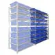 Behälterregal Light Duty 2000x1000x500 mm (HxBxT) 8 Ebenen Anbauregal
