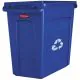 Slim Jim Behälter mit Lüftungsschlitzen, 87 ltr blau, Rubbermaid