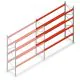 Palettenregal AR T2 4000x3600x1100 mm (HxBxT) 4 Ebenen 3004kg/Eb. Anbauregal
