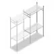 Konfektionsregal Medium Duty 2000x1000x500 mm (HxBxT) 1 Stange 2 Fachböden Anbauregal
