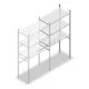 Confectieregal Medium Duty 2000x1000x500 mm (HxBxT) 1 Stange 3 Fachböden Anbauregal