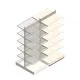 Gondola Tego Ladenregal 2400x1000x570 mm (hxbxt) 6 Ebenen RAL9001 Anbauregal