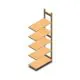 Fachbodenregal BT Euro aus Holz 2100x770x400 mm (HxBxT) 5 Ebenen Anbauregal
