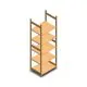 Hölzernes Fachbodenregal BT Euro 2400x770x600 mm (HxBxT) 5 Ebenen Grundregal