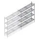 Hygienisches Regal 5711 1800x1190x360 mm (HxBxT) 4 Ebenen Anbauregal