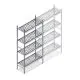Hygienisches Regal 5711 1800x770x360 mm (HxBxT) 4 Ebenen Grundregal