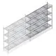 Hygienisches Regal 6611 1800x1320x460 mm (HxBxT) 4 Ebenen Anbauregal