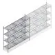 Hygienisches Regal 6611 1800x1500x460 mm (HxBxT) 4 Ebenen Grundregal