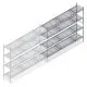 Hygienisches Regal 6611 1800x1620x460 mm (HxBxT) 4 Ebenen Anbauregal