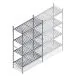 Hygienisches Regal 6611 1800x900x560 mm (HxBxT) 4 Ebenen Grundregal