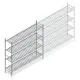 Hygienisches Regal 6811 1800x1320x460 mm (HxBxT) 4 Ebenen Grundregal
