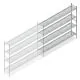 Hygienisches Regal 6811 1800x1620x360 mm (HxBxT) 4 Ebenen Anbauregal