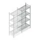 Hygienisches Regal 6811 1800x660x460 mm (HxBxT) 4 Ebenen Anbauregal
