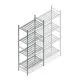 Hygienisches Regal 6811 1800x660x460 mm (HxBxT) 4 Ebenen Grundregal