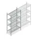 Hygienisches Regal 6811 1800x960x460 mm (HxBxT) 4 Ebenen Grundregal