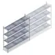 Hygienisches Regal 6622 1800x1500x460 mm (HxBxT) 4 Ebenen Grundregal