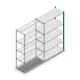 Fachbodenregal Medium Duty 2000x1150x500mm (HxBxT) 5 Ebenen blau Anbauregal